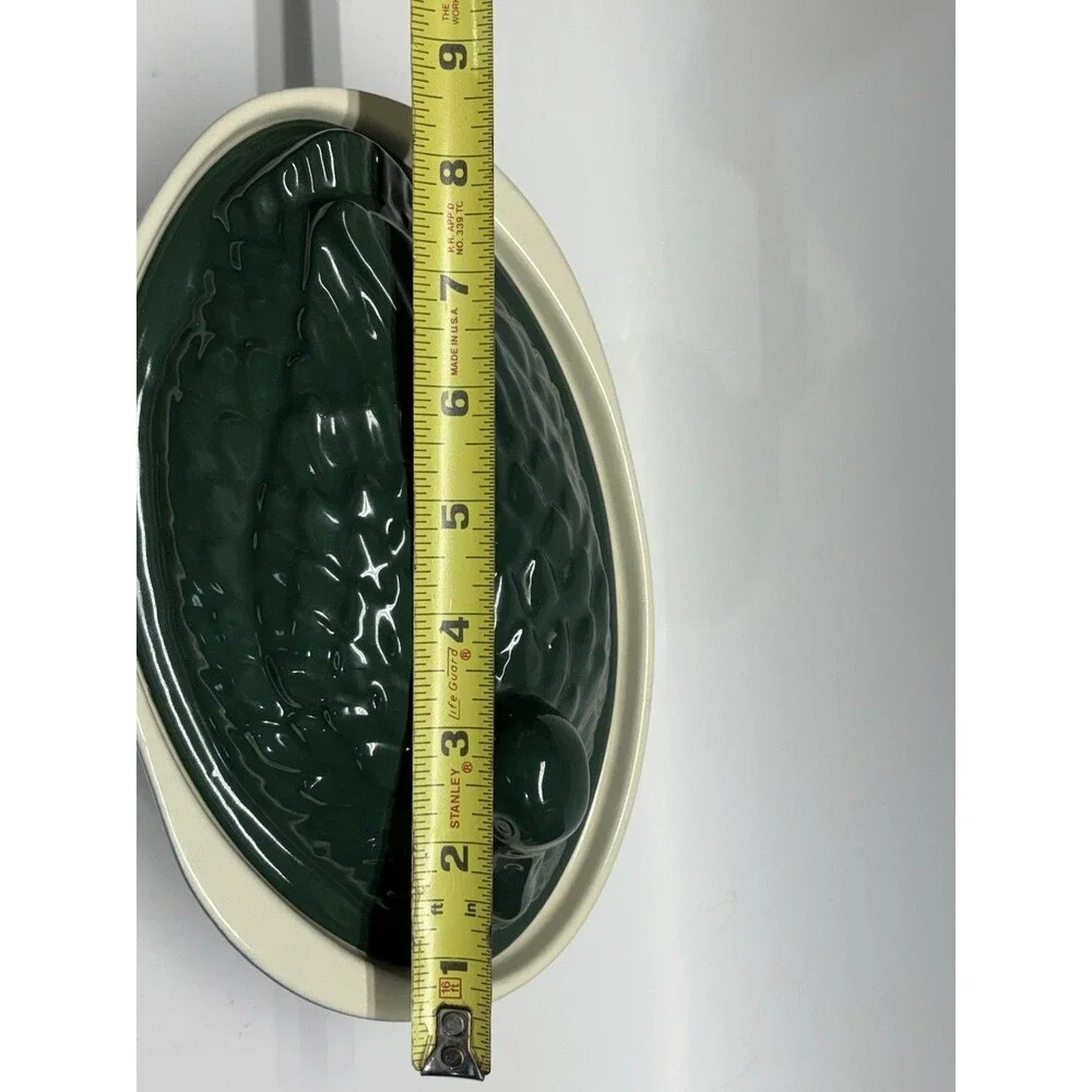 Chasseur French Duck Enameled Cast Iron Terrine Tureen Hunter Green 1.25 Qt